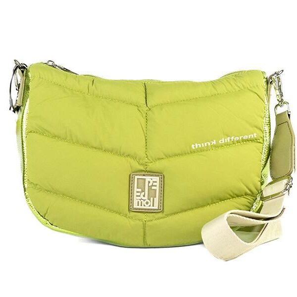 ➤ Bolso Pepe Moll · Bandolera mediana · Color Salvia(verde metalizado) · Coleccion Crepe - Bolso bandolera mediana de la marca Pepe Moll de la coleccion Crepe.
