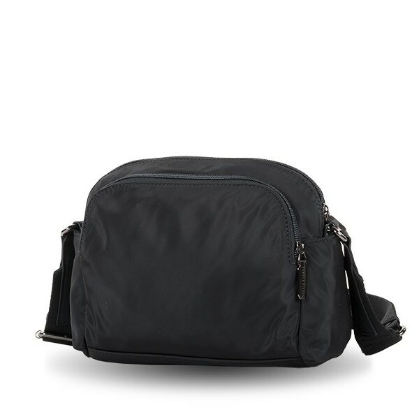 Bolso Devota & Lomba · Bandolera mediana · Multi bolsillos · Color Taupe y Negro