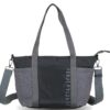 Bolso Devota & Lomba · Bandolera mediana · Con dos asas de mano · Material Nylon · Color Negro/Gris