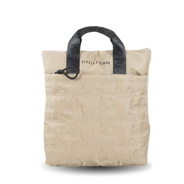 Mochila Devota & Lomba · Mochila cuadrada · Material Nylon · Color Taupe