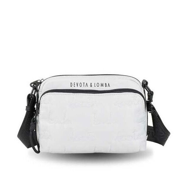 Bolso Devota & Lomba · Bandolera pequeña · Triple compartimento · Color Hielo