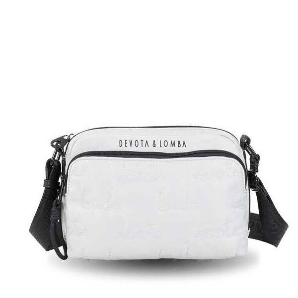 Bolso Devota & Lomba · Bandolera pequeña · Triple compartimento · Color Hielo