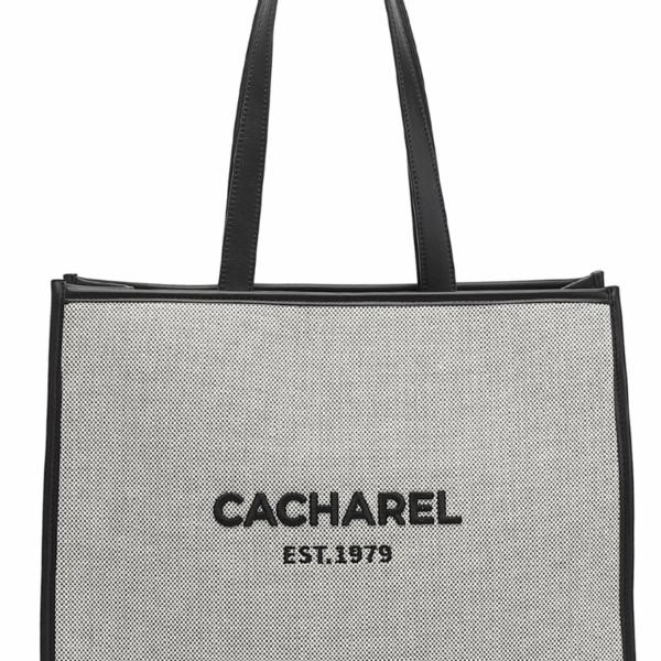 Bolso CACHAREL · Bolso grande · Con Dos asas  · Maxi Shopper Lona · Color Negro