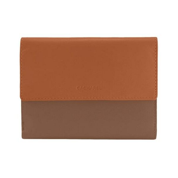 ➤ Billetero CACHAREL · Billetero mediano con monedero · En Piel · Combinado colores