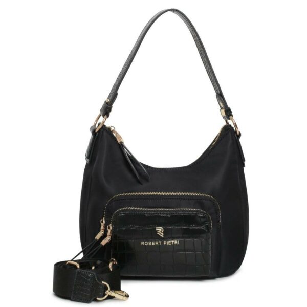 Bolso ROBERT PIETRI · Bandolera pequeña · Triple compartimento · Coleccion Trial · Color Negro
