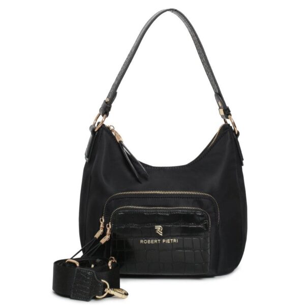 Bolso ROBERT PIETRI · Bandolera pequeña · Triple compartimento · Coleccion Trial · Color Negro