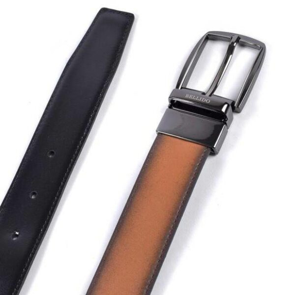 Cinturón Miguel Bellido · Piel Legitima · Hombre · Reversible · Ancho 32mm