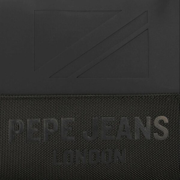 Mochila PEPE JEANS · Mochila de viaje · Porta Ordenador · Dos compartimentos · Coleccion Bromley · Color Negro