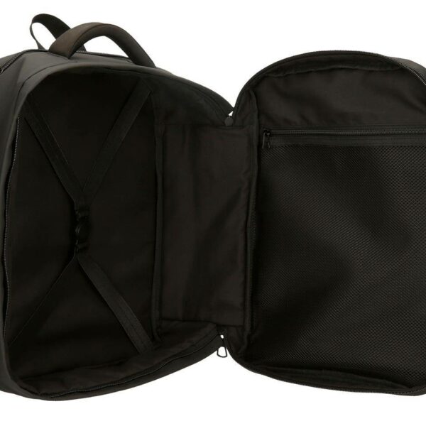 Mochila PEPE JEANS · Mochila de viaje · Porta Ordenador · Dos compartimentos · Coleccion Bromley · Color Negro