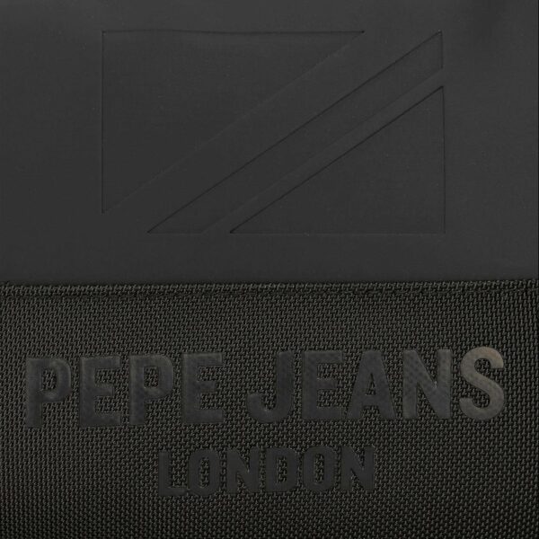 Mochila PEPE JEANS · Mochila de viaje · Porta Ordenador · Dos compartimentos · Coleccion Bromley · Color Negro