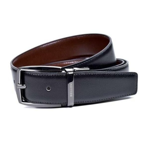Cinturón Miguel Bellido · Piel Legitima · Hombre · Reversible · Ancho 32mm - NEGRO-MARRON, 120