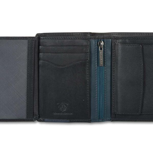Cartera billetero con monedero en piel de la marca Caramelo