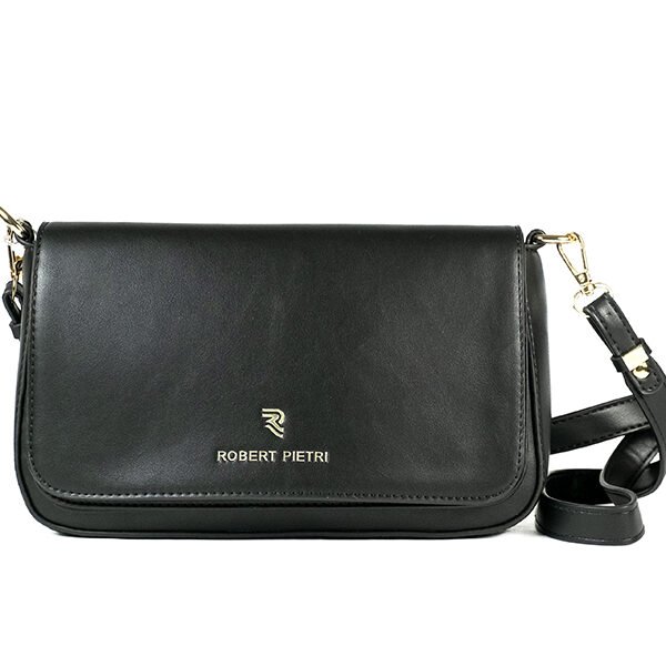 Bolso ROBERT PIETRI · Bandolera mediana · Con solapa · Coleccion Mercurio · Color Negro