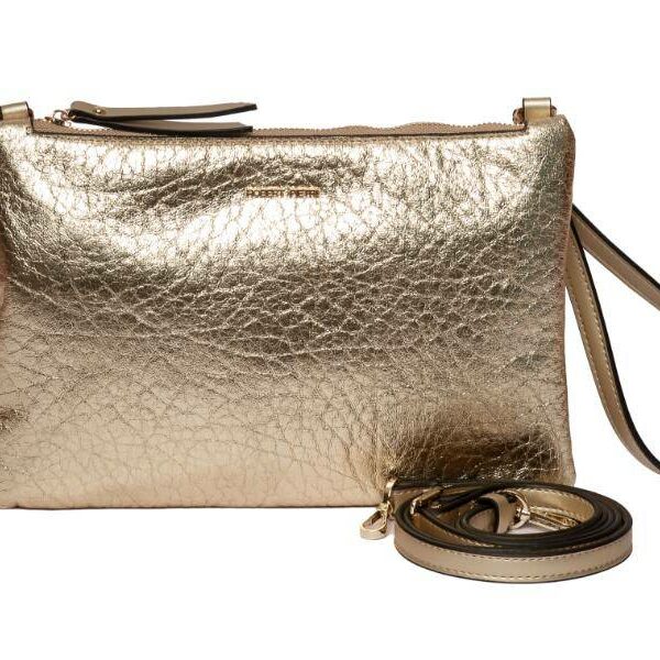 ➤ Bolso ROBERT PIETRI · Bandolera pequeña · Con asa de mano · Coleccion Altea · Color Oro y Plata