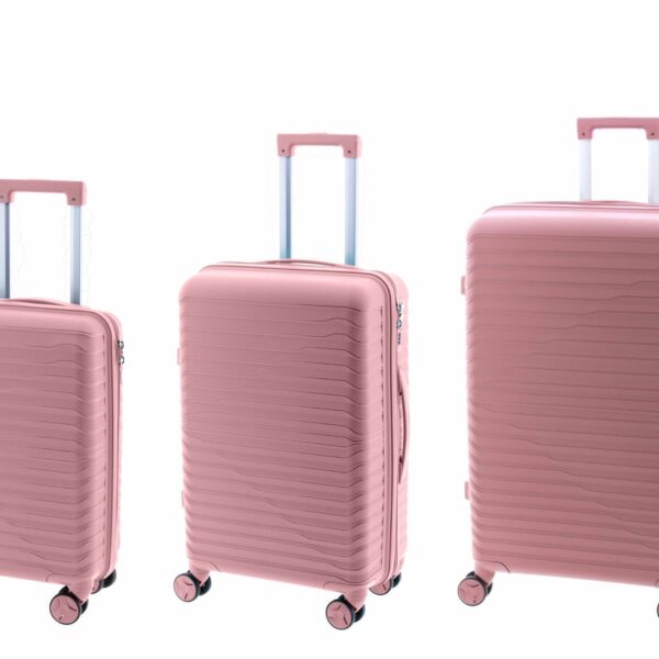 Juego Maletas JOHN TRAVEL· Set 3 Trolleys · Coleccion Arcadia · Polipropileno ligero y resistente