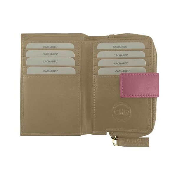 Monedero CACHAREL · Tarjetero monedero · En Piel · Combinado colores