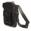 Bolso de hombre en piel lavada de primera calidad de la marca Stamp con bandolera regulable