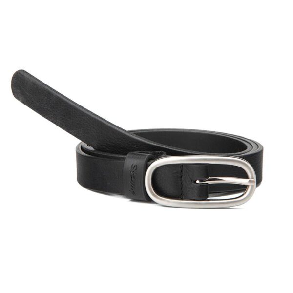 Cinturón Stamp · De Mujer · En Piel Vacuno · Ancho 20mm · Color Negro y Cuero