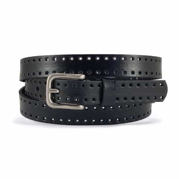 Cinturon ACQ de Mujer en Piel Picado · Ancho 20mm