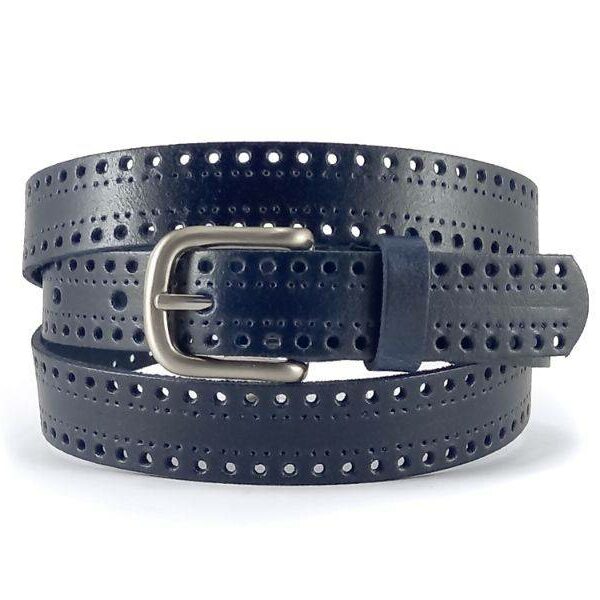 Cinturon ACQ de Mujer en Piel Picado · Ancho 20mm