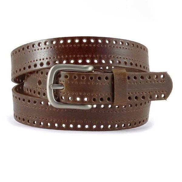 Cinturon ACQ de Mujer en Piel Picado · Ancho 20mm