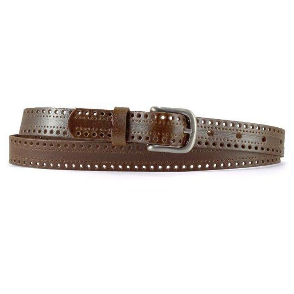 Cinturon ACQ de Mujer en Piel Picado · Ancho 20mm