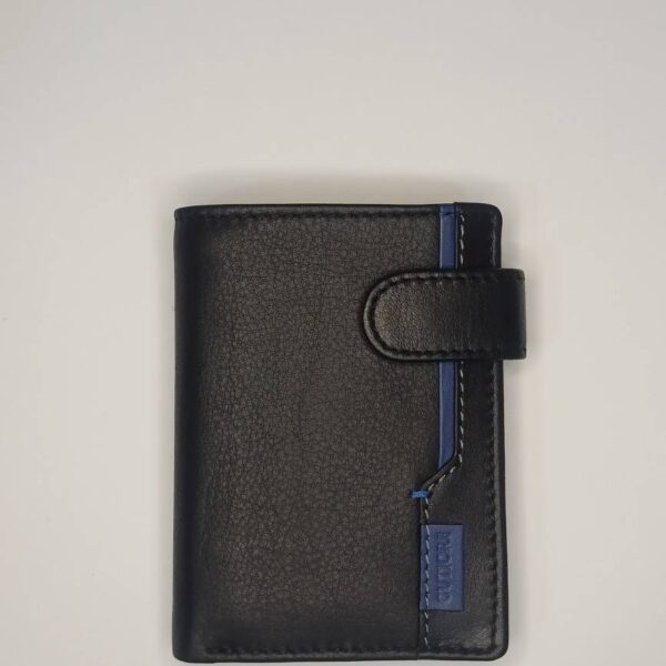 Cartera GUTIORE · Billetero con Monedero · En Piel · RFID · Color Negro