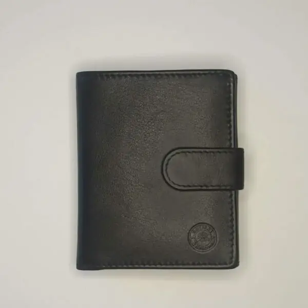 Cartera GUTIORE · Billetero con Monedero exterior · En Piel · RFID · Color Negro