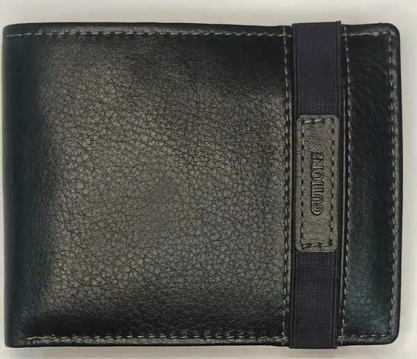 Cartera GUTIORE · Billetero con Monedero · En Piel · RFID · Formato americano (horizontal) · Con elástico