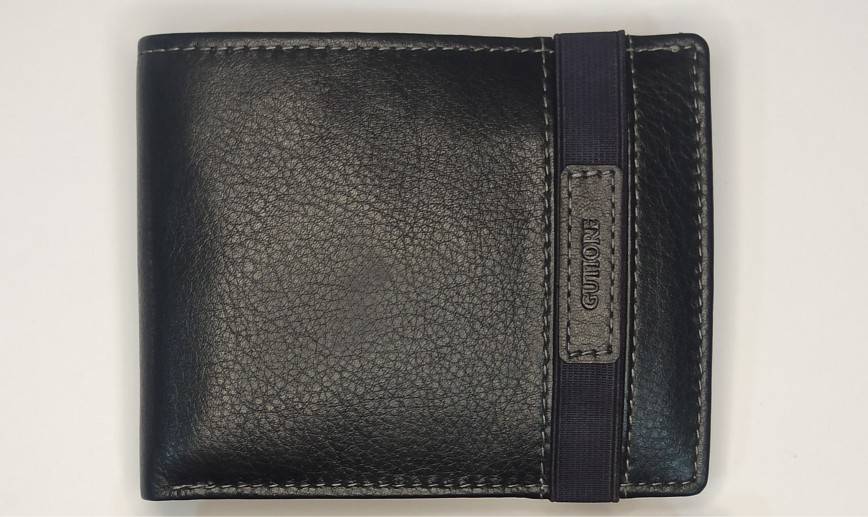 Cartera GUTIORE · Billetero con Monedero · En Piel · RFID · Formato americano (horizontal) · Con elástico
