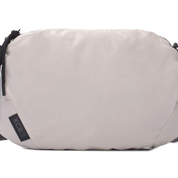 ➤ Bolso bandolera KCB · Bandolera mediana · Color Hielo · Coleccion Puffy · VEGAN