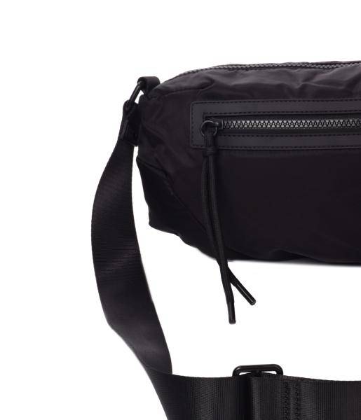 ➤ Bolso bandolera KCB · Bandolera pequeña · Color Hielo y Negro · Coleccion Puffy · VEGAN