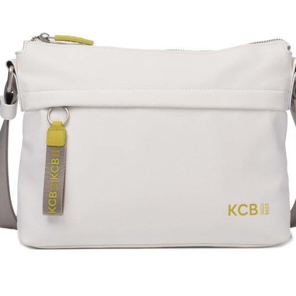 ➤ Bolso bandolera KCB · Bandolera pequeña · Color Blanco y Negro · Coleccion Fluo · VEGAN