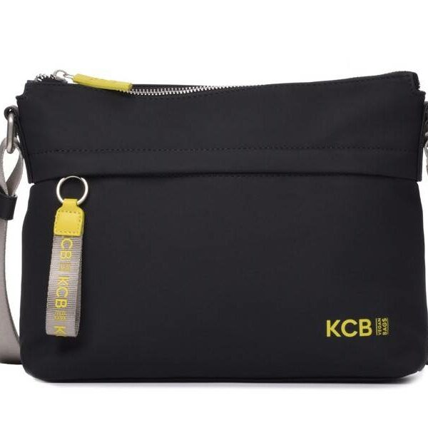 Bolso bandolera KCB · Bandolera pequeña · Color Blanco y Negro · Coleccion Fluo · VEGAN
