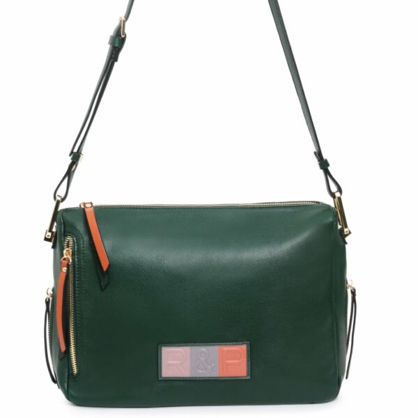 Bolso ROBERT PIETRI · Bandolera de tamaño medio · Coleccion Laurel · Color Verde