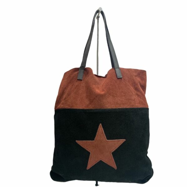 Bolso de piel/ante con dos asas