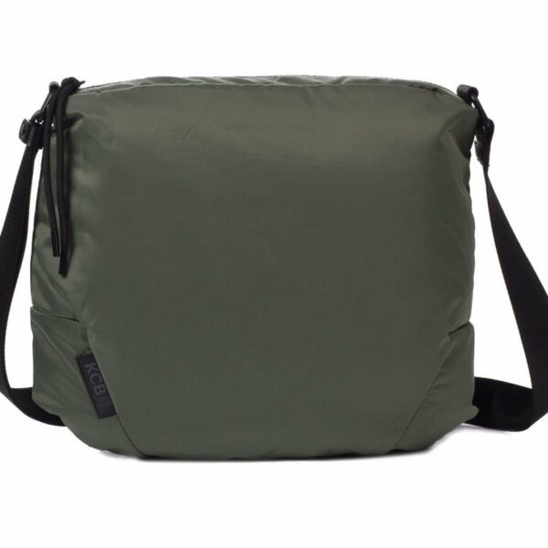 Bolso bandolera KCB · Bandolera grande · Color Negro y Kaki · Coleccion Puffy · VEGAN