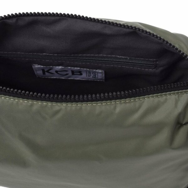 Bolso bandolera KCB · Bandolera mediana · Color Hielo, Negro y Kaki · Coleccion Puffy · VEGAN
