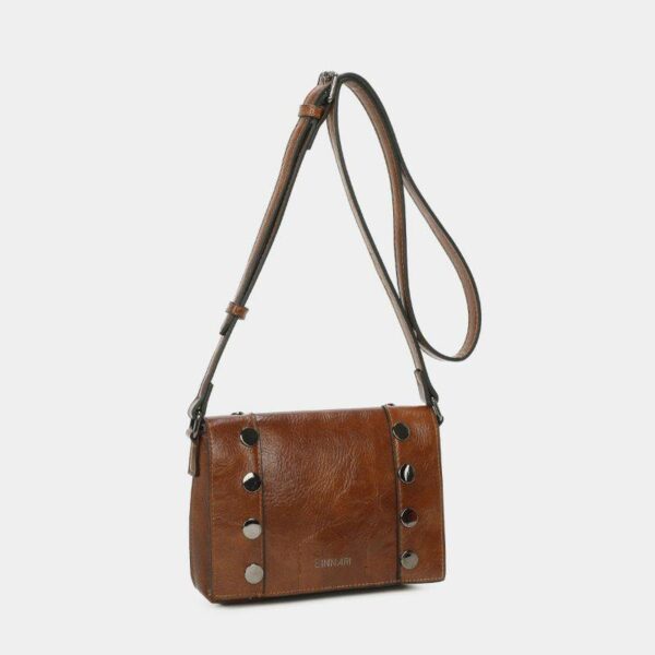 Bolso BINNARI · Bandolera Pequeña con Solapa y Tachas