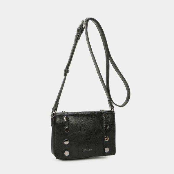 Bolso BINNARI · Bandolera Pequeña con Solapa y Tachas