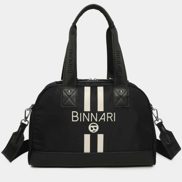 ➤ Bolso BINNARI · Con dos asas y asa bandolera · Color Negro · Coleccion Sally - Bolso con dos asas de mano y asa bandolera ajustable de la marca Binnari de la coleccion Sally.