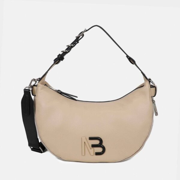 Bolso BINNARI · Bandolera grande · Tipo Góndola · Dos asas · Color Stone · Coleccion Ebro