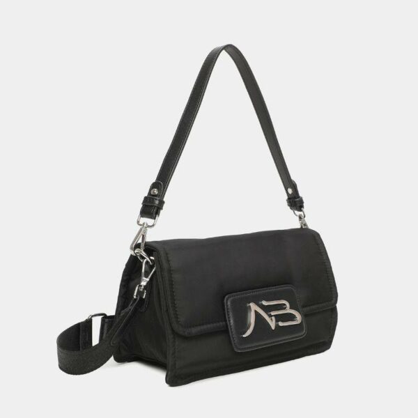 Bolso BINNARI · Bolso de hombro pequeño con asa bandolera · Color Negro · Coleccion Nora