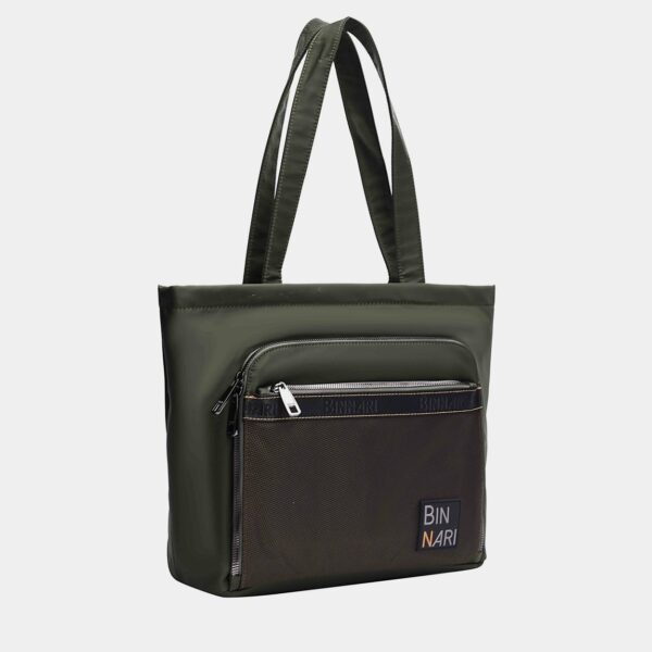 Bolso BINNARI · Bolso grande multi bolsillos · Color Kaki · Coleccion Córdoba
