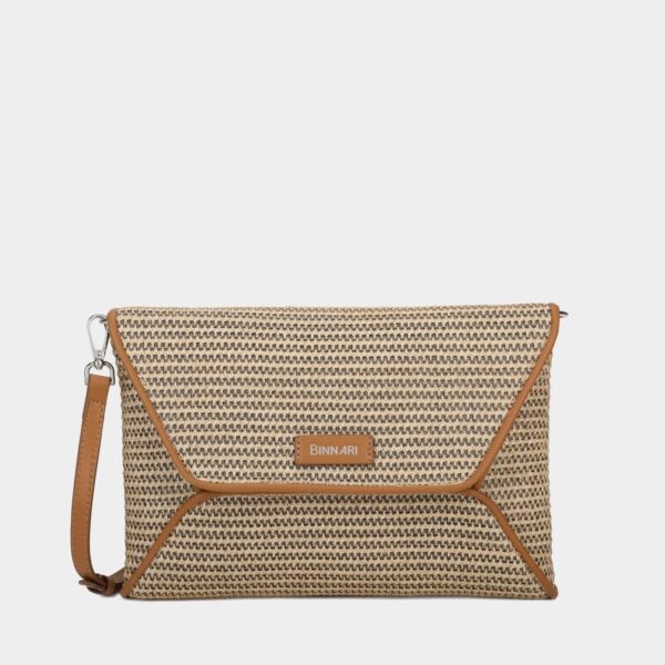 Bolso BINNARI · Bandolera mediana · Cartera de mano · Color Natural · Coleccion Llobregat