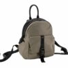 Mochila CACHAREL · Mochila mediana · Color Negro, Taupe y Forest