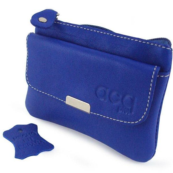 Monedero ACQ en piel · Con Cremallera · Con Bolsillo con broche