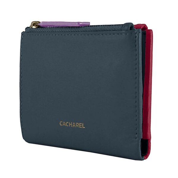 Billetero CACHAREL · Billetero mini con monedero · En Piel · Combinado colores