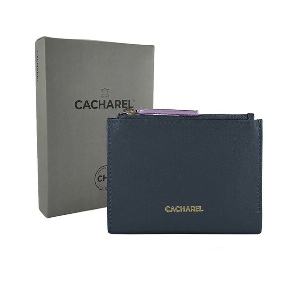 Billetero CACHAREL · Billetero mini con monedero · En Piel · Combinado colores
