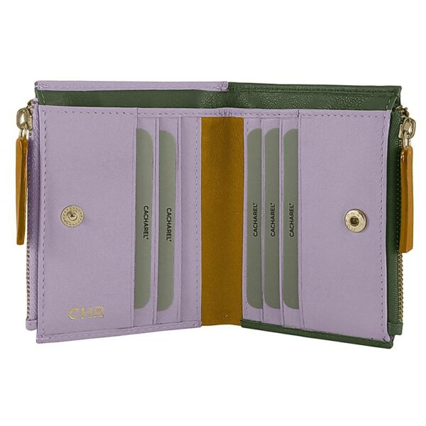 Billetero CACHAREL · Billetero mini con monedero · En Piel · Combinado colores